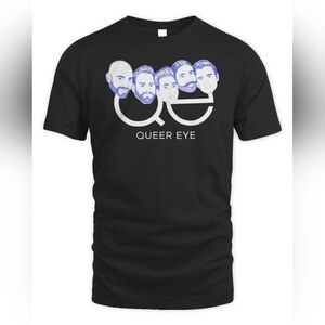 Pride Ready 🏳️‍🌈 Queer Eye Five Cast Members Black Tee Unisex NWT